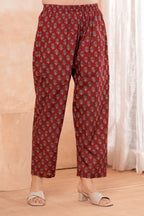 Elegant Maroon HandWorked Kurta Set With  Printed Duptta